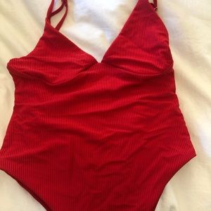 New Red Frankies Bikinis One Piece
